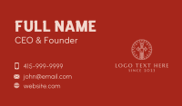 Minimalist Sword Emblem  Business Card Design