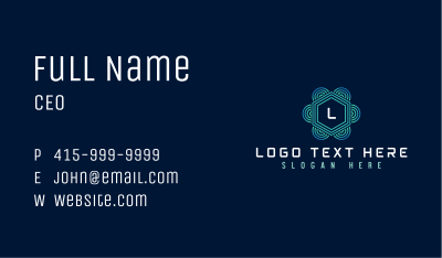 Cyber Network Technology Business Card Image Preview
