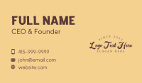 Vintage Cursive Business Business Card Preview