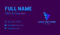 Ribbon Strip Tornado   Business Card Design