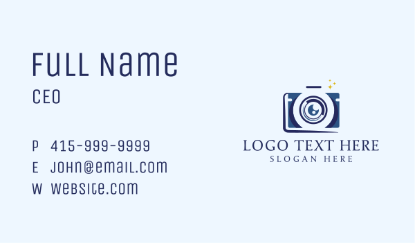 Camera Lens Photography Business Card Design Image Preview