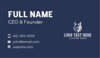 Wild Wolf Avatar Business Card Image Preview