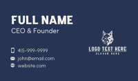 Wild Wolf Avatar Business Card Design