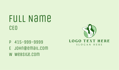 Woman Natural Wellness Business Card Image Preview