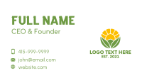 Natural Sunshine Garden Business Card Image Preview