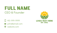 Natural Sunshine Garden Business Card Preview