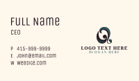 Vintage Brand Letter Q Business Card Image Preview