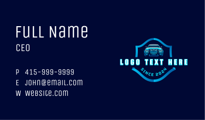 Auto Sedan Car Business Card Image Preview