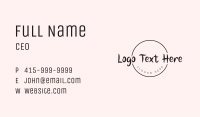 Generic Feminine word Business Card Image Preview