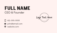 Generic Feminine word Business Card Image Preview