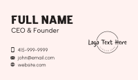 Generic Feminine word Business Card Image Preview