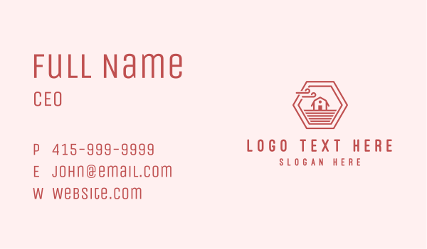 Barn Farm Field Business Card Design Image Preview