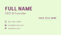 Cursive Luxury Wordmark Business Card Image Preview