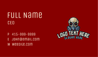Scary Skull Mask Gaming Business Card Image Preview