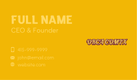 Retro Apparel Wordmark Business Card Image Preview
