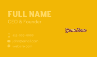 Retro Apparel Wordmark Business Card Image Preview