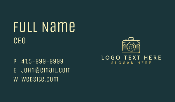 Camera Media Photography Business Card Design Image Preview
