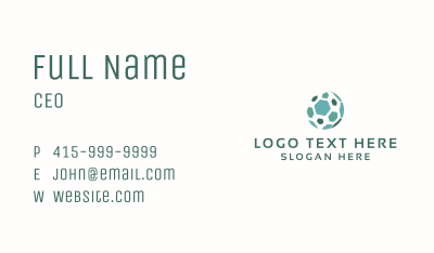 Business Hexagon Sphere Business Card Image Preview