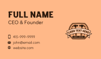 Hammer Nail Carpenter Business Card Preview