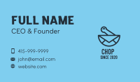 Blue Mixing Bowl Mail Business Card Image Preview