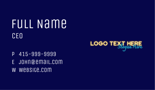 Light Decoration Wordmark Business Card Design Image Preview