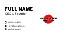 Asian Circle Wordmark Business Card Image Preview
