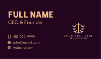 Legal Justice Scale Business Card Image Preview