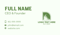Green Field Backyard  Business Card Image Preview