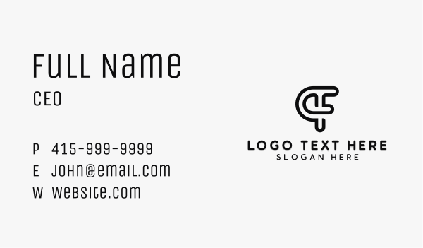 Company Brand Letter F  Business Card Design Image Preview