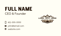 Roofing Mountain Cabin Business Card Image Preview