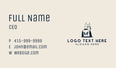 Pet Dog Jacket Business Card Image Preview