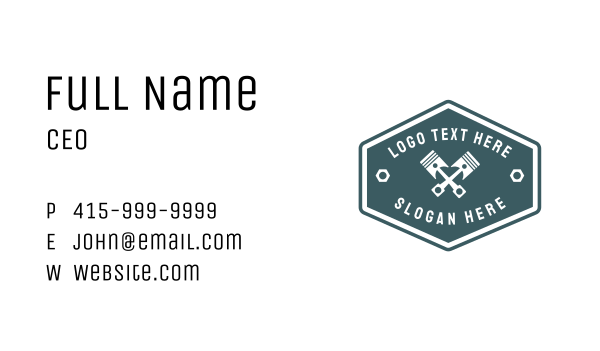 Car Repair Mechanic Badge Business Card Design Image Preview