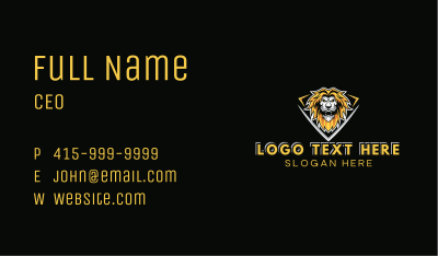 Beast Lion Gaming Business Card Image Preview