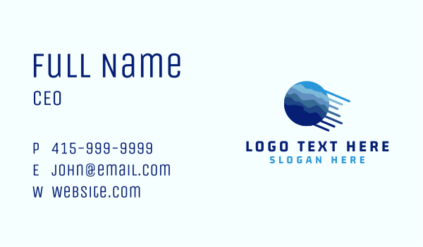 Corporate Global Landscape Business Card Design Image Preview