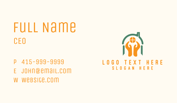 House Roof Hands Business Card Design Image Preview