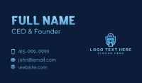 Security Padlock Keyhole Business Card Preview