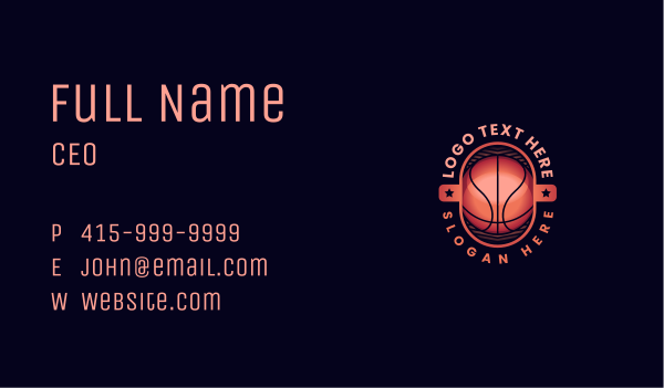 Basketball Sports Athlete Business Card Design Image Preview