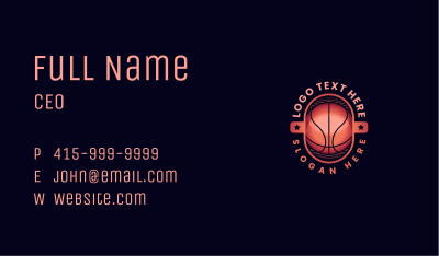 Basketball Sports Athlete Business Card Image Preview
