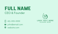 Cute Green Iguana Business Card Image Preview