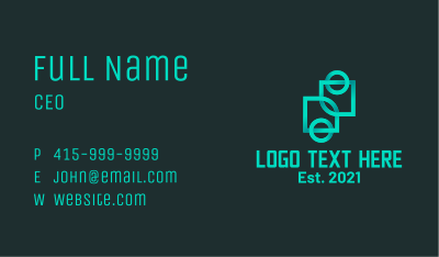 Geometric Gradient Company  Business Card Image Preview