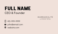 Classy Company Wordmark Business Card Image Preview