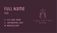 Pink Designer Gown Business Card Image Preview