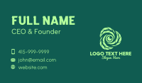 Green Leaf Camera Lens Business Card Image Preview