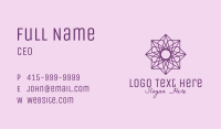 Purple Decorative Tile Business Card Image Preview