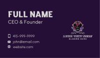 Pirate Skull Sword Captain Business Card Image Preview