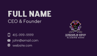 Pirate Skull Sword Captain Business Card Image Preview