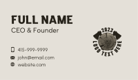 Axe Timber Woodworking Business Card Image Preview