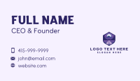 Night Pathway Mountain  Tunnel  Business Card Design