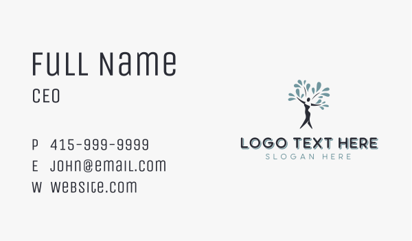 Eco Tree Environmental Business Card Design Image Preview