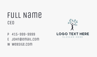 Eco Tree Environmental Business Card Image Preview